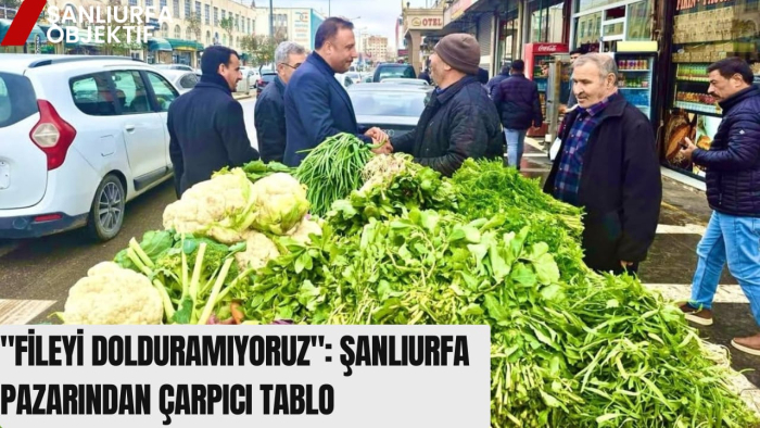 FİLEYİ DOLDURAMIYORUZ: ŞANLIURFA PAZARINDAN ÇARPICI TABLO
