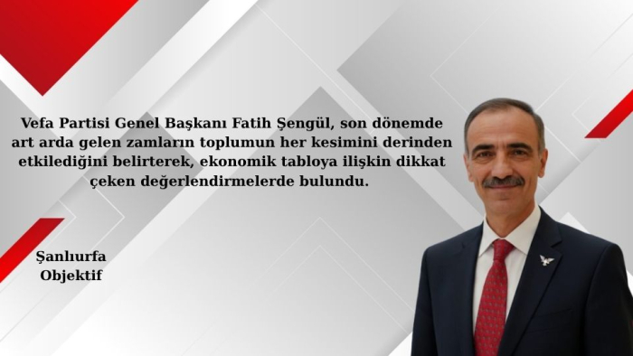 Fatih Şengül’den Zam Tepkisi: “Vatandaşın Alım Gücü Sistematik Şekilde Eriyor”