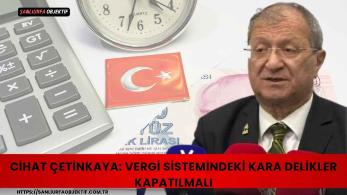 Cihat Çetinkaya: Vergi Sistemindeki Kara Delikler Kapatılmalı