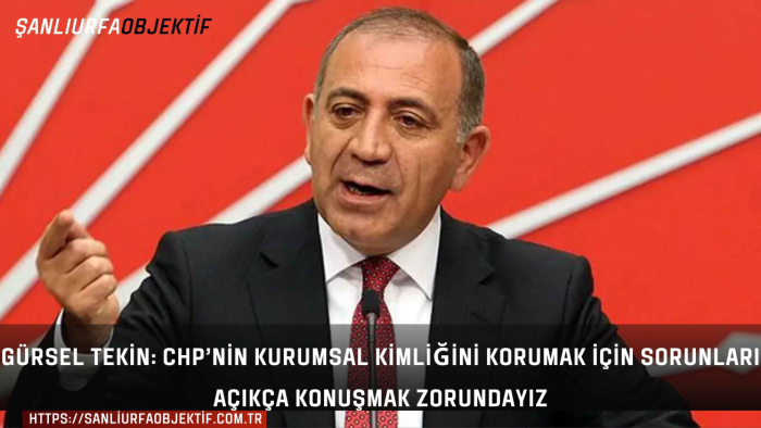Gürsel Tekin: CHP’nin Kurumsal Kimliğini Korumak İçin Sorunları Açıkça Konuşmak Zorundayız