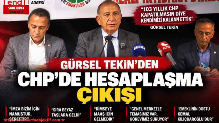 Gürsel Tekin’den CHP’de hesaplaşma çıkışı: “Beyaz taşları da temizleyeceğiz”