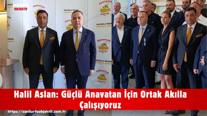 Halil Aslan: Güçlü Anavatan İçin Ortak Akılla Çalışıyoruz