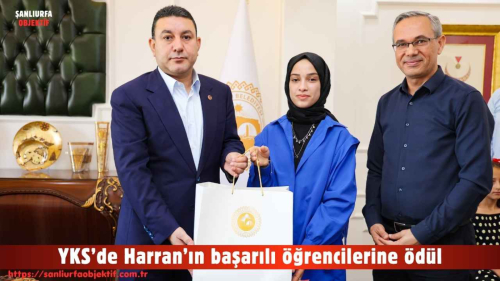 YKS’de Harran’ın başarılı öğrencilerine ödül