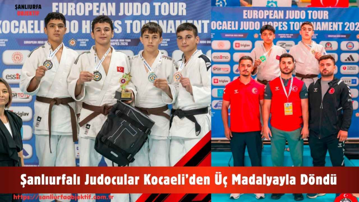 Şanlıurfalı Judocular Kocaeli’den Üç Madalyayla Döndü