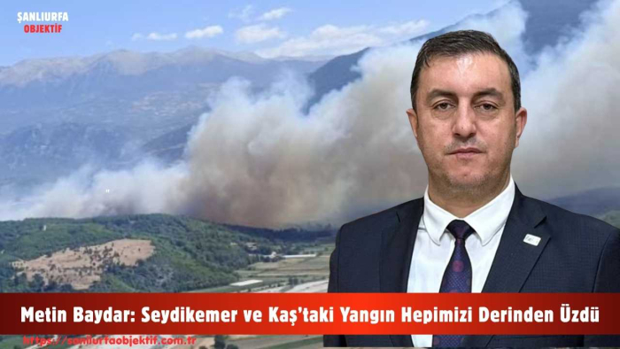 Metin Baydar: Seydikemer ve Kaş’taki Yangın Hepimizi Derinden Üzdü
