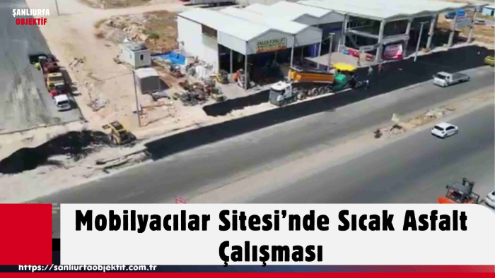 Mobilyacılar Sitesi’nde Sıcak Asfalt Çalışması