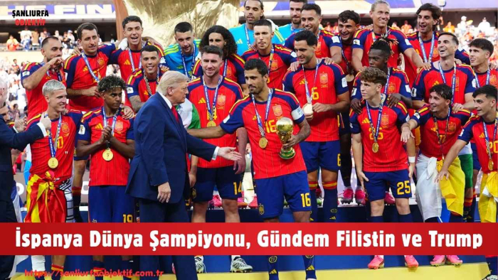 İspanya Dünya Şampiyonu, Gündem Filistin ve Trump