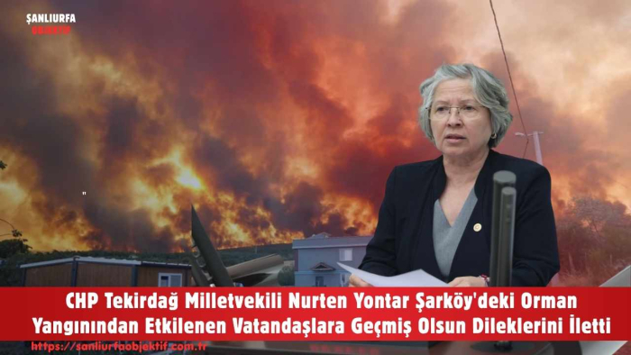 CHP Tekirdağ Milletvekili Nurten Yontar Şarköy'deki Orman Yangınından Etkilenen Vatandaşlara Geçmiş Olsun Dileklerini İletti