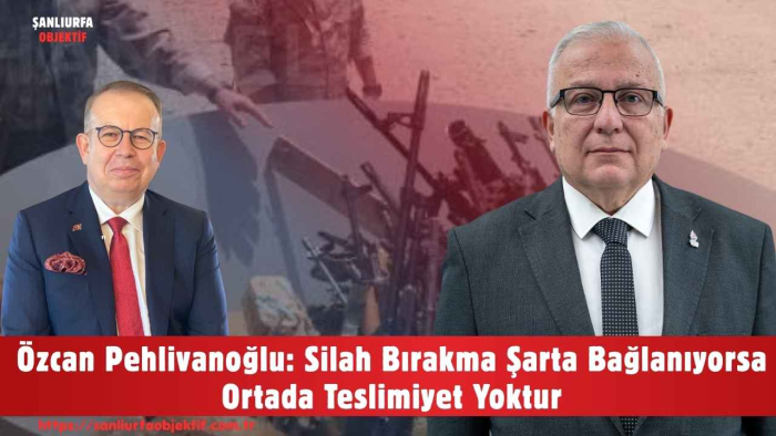 Özcan Pehlivanoğlu: Silah Bırakma Şarta Bağlanıyorsa Ortada Teslimiyet Yoktur