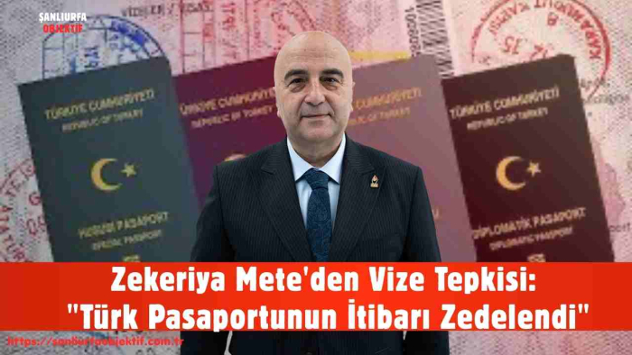 Zekeriya Mete'den Vize Tepkisi: "Türk Pasaportunun İtibarı Zedelendi"